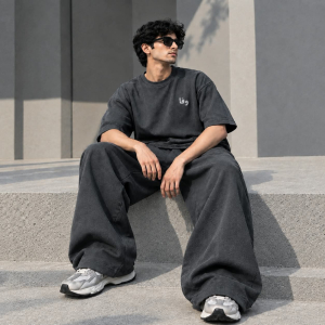 WAFA Men's Premium Oversized Tracksuit Set – Grey